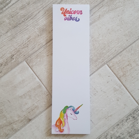Unicorn Vibes Rainbow Notepad and Love Hand Towel - Picture 4 of 6